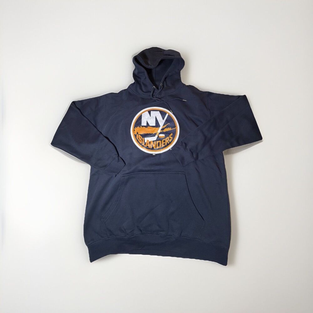 Brand New NY Islanders Fanatics Hoodie Navy Pullover Sweatshirt Men’s XL NHL